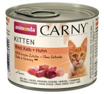 Animonda Carny Kitten 200 g (Teļš, liellops, cālis) - konservēta barība kaķēniem