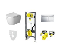 Viega / Duravit iebūvējams rāmis Viega Prevista + WC Starck Compact Rimless, 45300900A1 + Prevista + M91