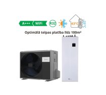 Siltumsūknis gaiss-ūdens Midea M-Thermal ar 190L boileri 4kW┃MHA-V4W/D2N8-B2 + HBT-A100/190CD90GN8-B