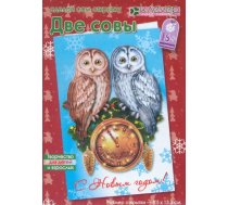 Jaungada kartītes. Rokdarbu komplekts - divas pūces