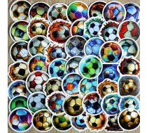 Futbola bumbas - uzlīmes 50 gab.