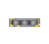 Yankee Candle Dāvanu komplekts – 3 aromātiskas votīvas sveces “Black Tea & Lemon