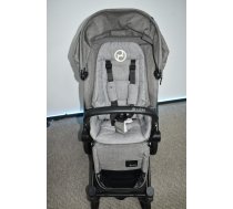 (Lietoti) Cybex Priam 2.0 Matt Black Frame, Manhattan Grey Lux Pastaigu rati (Pelēki)