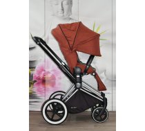 (Lietoti) Cybex Priam 2.0 Chrome Black Frame Atumn Gold Lux Seat Pastaigu rati (Oranži)