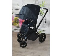 (Lietoti) Cybex Priam 2.0 Matt Black Frame Lux Premium Black Pastaigu rati (Melni)