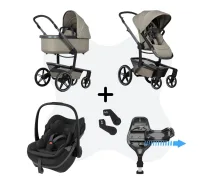 (Jauni) Joolz Day 5 Sage Green 4-in-1 – Maxi-Cosi Pebble Slide Pro + FamilyFix Slide Pro ISOFIX