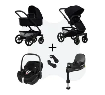 (Jauni) Joolz Geo 5 Space Black 4-in-1 – Maxi-Cosi Pebble 360 Pro 2 + FamilyFix 360 Pro ISOFIX