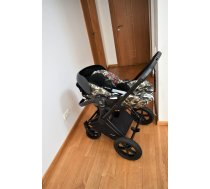 (Lietoti) Cybex Priam 2.0 Matt Black Frame Butterfly Cloud Q auto krēsls (Dizaina)