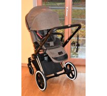 (Lietoti) Cybex Priam 1.0 Chrome Black Frame Olive Khaki Lux Sēžam rati (Haki)