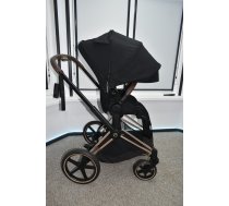 (Lietoti) Cybex Priam 4.0 Sepia Black Rose Gold Pastaigu rati (Melni)