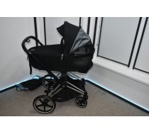 (Lietoti) Cybex Priam 4.0 Sepia Black Chrome Black frame kulbu rati (Melni)