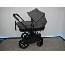 (Lietoti) Cybex Priam 2.0 Matt Black Frame Manhattan Grey Kulbu rati (Pelēki)