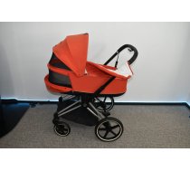 (Lietoti) Cybex Priam 3.0, Autumn Gold, Chrome black frame, kulbu rati (Oranži)