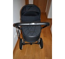 (Lietoti) Cybex Priam 1.0 Deep Black Chrome Black Frame Kulbu rati (Melni)