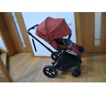 (Lietoti) Cybex Priam 2.0 Matt Black Frame Atumn Gold Lux Seat Pastaigu rati (Oranži)