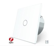 Livolo ZIGBEE vienpola skārienjutīgais pārslēdzis balts C701sZ/701-61