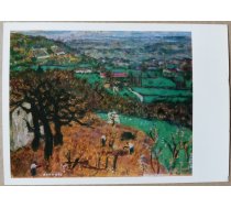 Pjērs Bonards 1977 "Ainava pie Daufina" mākslas pastkarte 15x10,5 cm