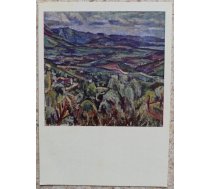 Vladas Eidukevičius 1968. gada Korsikas ainava 10,5x14,5 mākslas pastkarte