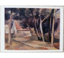 Vilis Ozols 1977 Ainava Ventspils 15x10,5 cm pastkarte