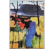 Kurts Friedrichsons 1967 Ainava 10x14 cm mākslas pastkarte