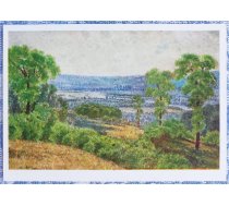 Vilhelms Purvītis 1953 "Siguldas ainava" 14x10 cm mākslas pastkarte PSRS