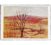 Jeļena Rodionova 1978 "Pavasara ainava" 15x10,5 cm mākslas pastkarte PSRS