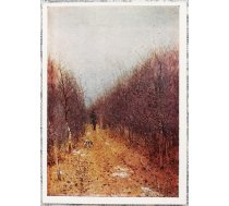 Īzaks Levitāns 1967 Rudens ainava 10,5x15 cm PSRS pastkarte