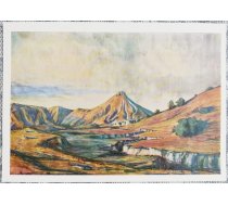 Aleksandrs Benuā 1970 Kalnu ainava 15x10,5 cm PSRS mākslas pastkarte