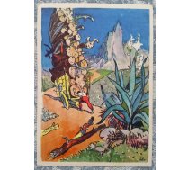 Manuels - dzelzs spieķis, Brazīlijas pasaka 1965 PSRS bērnu pastkarte 10,5x15 cm