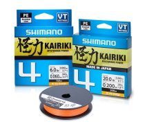 SHIMANO Kairiki 4 - 300m Orange, Oranža pītā 4 dzīslu aukla - Dažādi izmēri