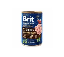 Brit Premium by Nature wet Chicken with Hearts 400 g mitrā barība suņiem