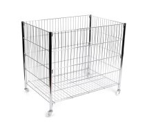 Metāla grozs uz ritenīšiem Wire Dump Bin 60x80x90 cm