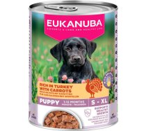 Konservi kucēniem Eukanuba CAN LC Puppy turkey carrot 400 g