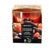 Aromātiska svece Provence Ø7x8cm Strawberry & Raspberry