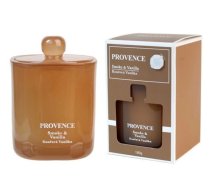 Provence Aromātiskā svece stikla traukā ar stikla vāku Vanilla