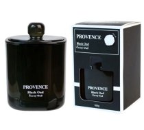 Provence Aromātiskā svece stikla traukā ar stikla vāku Black Oud