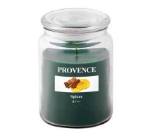 Provence Aromātiskā svece stikla traukā 14cm Garšvielas