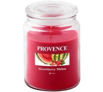 Provence Aromātiskā svece stikla traukā 14cm Zemene Arbūzs