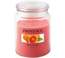 Provence Aromātiskā svece stikla traukā 14cm Sarkanais apelsīns