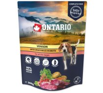Konservi suņiem Ontario Dog Venison with vegetables in broth 0,3kg