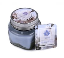 Aromātiskā svece stikla burciņā ar vārda plāksnīti 28 g FRESH COTTON (Uz vietas)