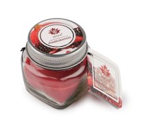 Aromātiskā svece stikla burciņā ar vārda plāksnīti 28 g GRANĀTĀBOLS (Uz vietas)