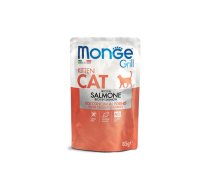 Monge Grill Pouch Chunkies in Jelly Rich in Salmone Kitten 85 g konservi kaķiem