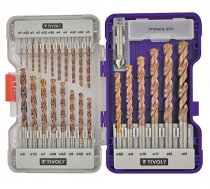 Tivoly urbju komplekts metālam FURIUS (FUSIO) HSS - 25.gab, Ø1-13mm + zeņķis 15mm