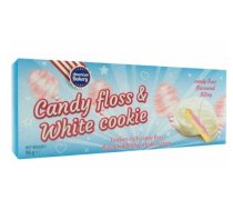 American Bakery Candy floss&White cookie, cepumi pildīti ar cukurvates garšas krēmu, pārklāti ar glazūru, 96g