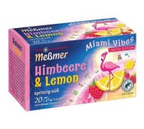 Meßmer tēja Miami Vibes, augļu tēja ar aveņu citronu garšu, 20 maisiņi