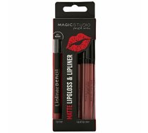 Kosmētikas komplekts Magic Studio Matte Lipgloss & Lipliner (2 pcs)