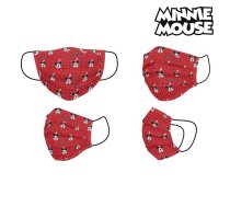 Higiēniska Sejas Maska Minnie Mouse Bērnu Sarkans