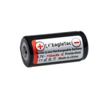 EagleTac 16340A RCR123A Li-Ion 3.7V 750mAh 1.5A akumulators ar PCB aizsardzību