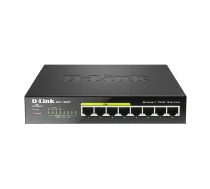 D-Link DGS-1008P/E Gigabitu L2 PoE slēdzis 8 porti 12-54V